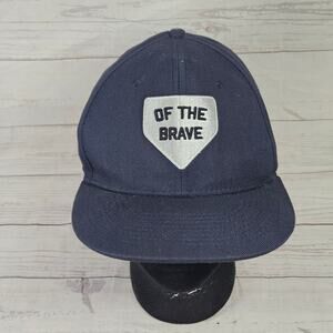 BASEBALLISM Of The Brave Fitted Baseball Cap Men's 7 5/8 Navy Blue Patriotic